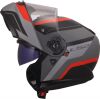 LS2 FF908 STROBE II-06 MONZA výklopná helma matná černá/šedá/červená vel.M